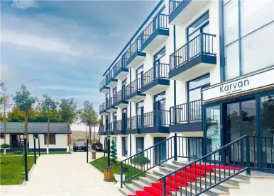 Karvan Hotel Naftalan 4 ulduzlu sanatoriya və Naftalan müalicəsi oteli